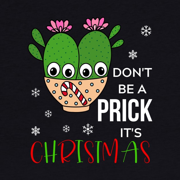 Don't Be A Prick It's Christmas - Cacti Couple In Christmas Candy Cane Bowl by DreamCactus